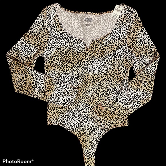 ❤️ VS/PINK - Leopard Print Bodysuit - Picture 4 of 5